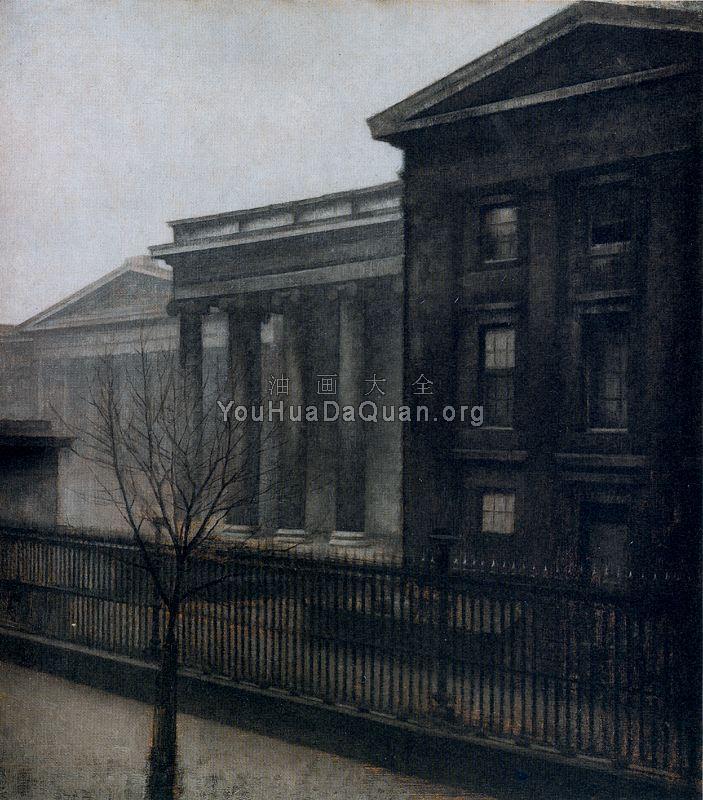 The British Museum in the Winter - 威尔汉姆·哈莫修依